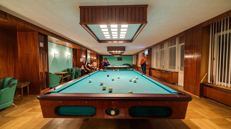 Бильярдный зал в санатории Горный воздух. Железноводск