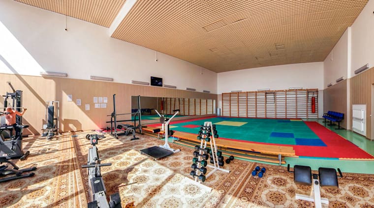 Зал для занятий ЛФК в санатории Горный воздух в Железноводске