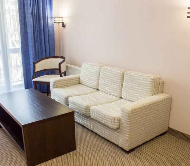 Гостиная в 2 местных 3 комнатных Президентских Апартаментах санатория Плаза СПА в Железноводске