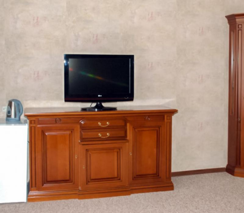 Оснащение гостиной 2 местного 3 комнатного Полулюкса санатория Горный воздух в Железноводске