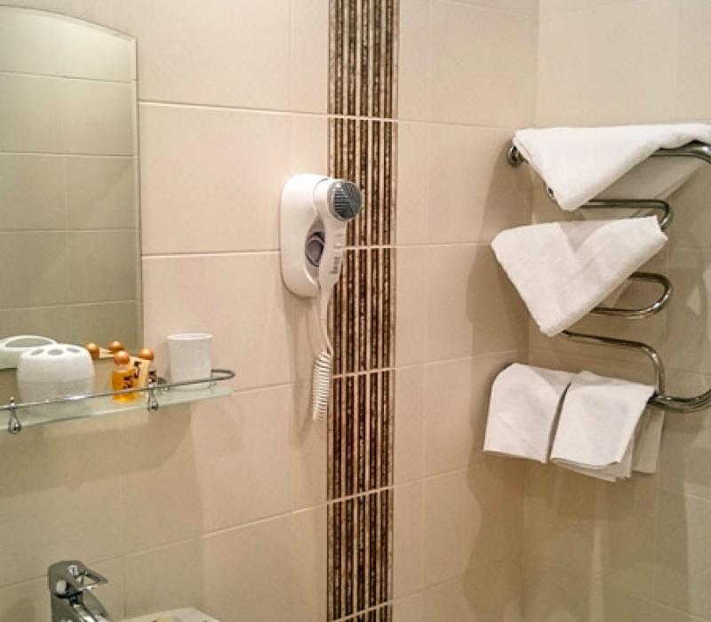 Санузел в 2 местном 1 комнатном Стандарте санатория Горный воздух. Железноводск