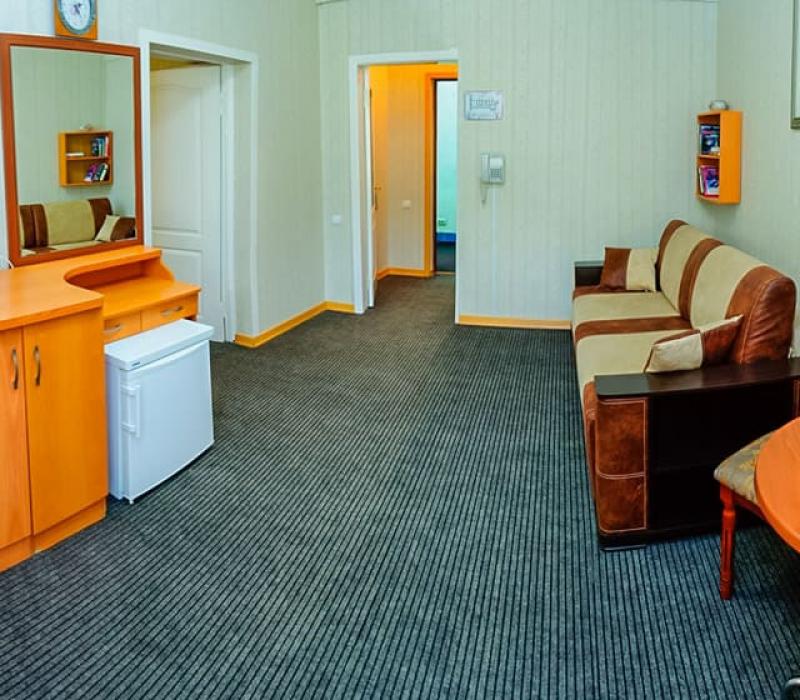 Интерьер гостиной 2 местного 2 комнатного Люкса в санатории Вилла Арнест. Кисловодск